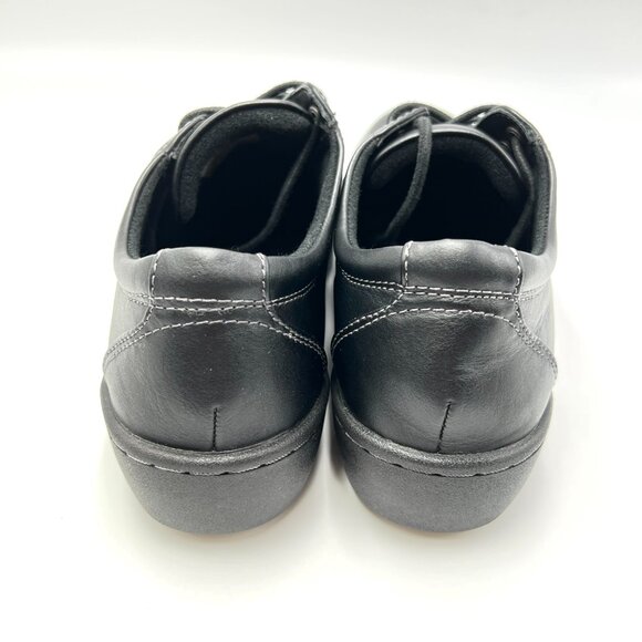 Eastland‎ Womens Size 6 Pandora Black Faux Vegan Leather Lace Up Oxfords Shoes - Picture 7 of 12
